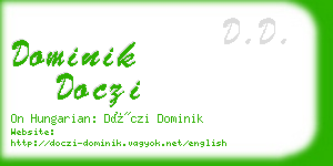 dominik doczi business card